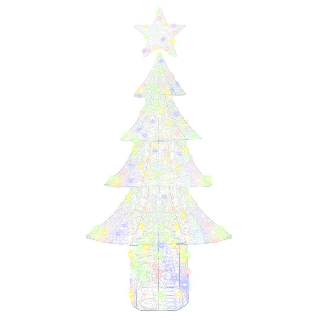 Christmas Tree with 240 LEDs Multicolour 180 cm Acrylic